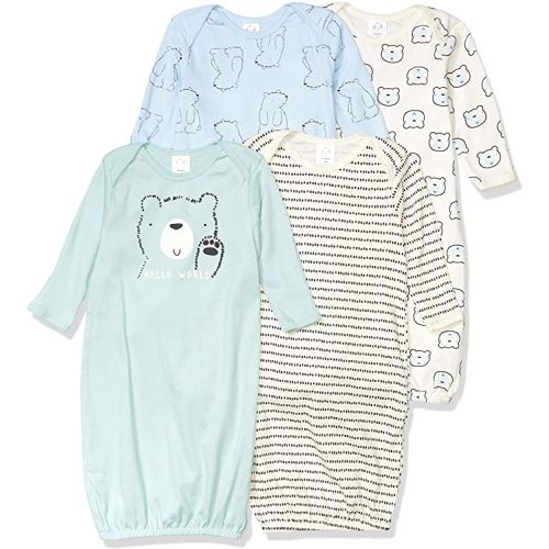 Gerber Baby 4-Pack Gown - 0-6 Months - Bear