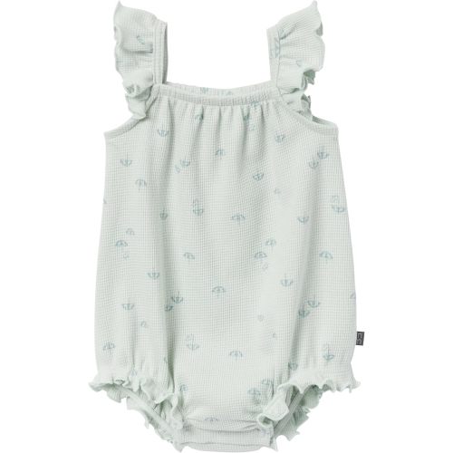 Modern Moments by Gerber baby-girls Mini Flutter Sleeve Bubble Romper