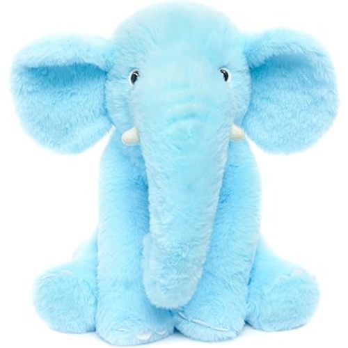 13" Blue Elephant Stuffed Animal - Plush Toy for Boys, Girls, Kids, Baby Shower, Bedtime, Birthday