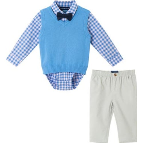 Andy & Evan Vest, Button-Up Bodysuit, Pants & Bow Tie Set | Nordstromrack