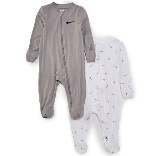 Nike Baby Long Sleeve Footie Coverall 2-Pack