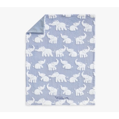 Carved Faux Fur Baby Blanket