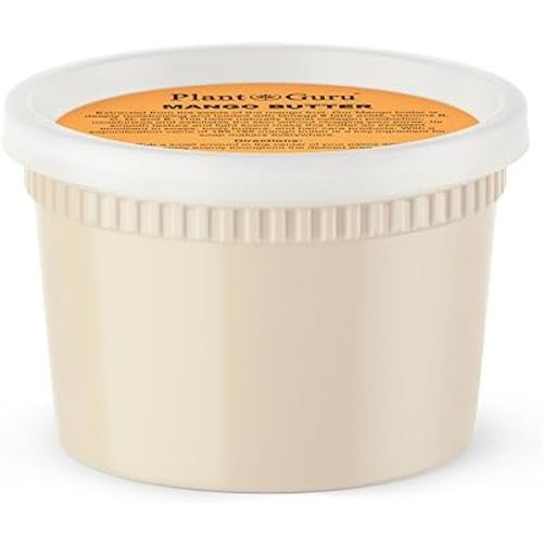 Raw Mango Butter 16 oz. / 1 lb. - 100% Pure Natural Unrefined - Great for Skin, and Hair Growth. DIY Soap Making, Body Butters, Lotions and Creams.