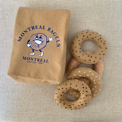 Montreal Bagels Felt Toy/ Food Toy/ Eco-Friendly Toys