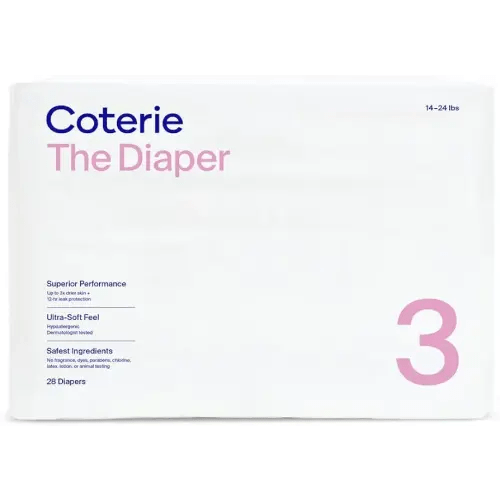 Coterie Size 3 Diapers, 28 Ct