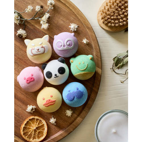Natural Bath Bombs Gift Set with 7 Cute Animal Shapes(14 Pcs) - Momcozy