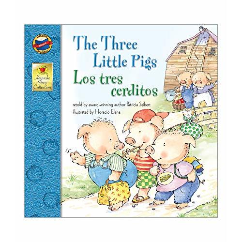 The Three Little Pigs Los Tres Cerditos Bilingual Storybook—Classic Children's Books With Illustrations for Young Readers, Keepsake Stories Collection (32 pgs)