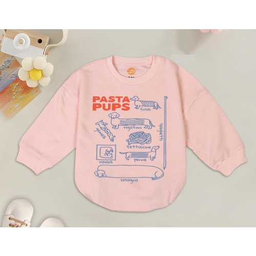 Pasta Pups Dog Romper, Funny Dachshund Bodysuit, Foodie Dog Mom Gift, Sausage Dog Baby Outfit, Pasta Baby Shower, Foodie gift