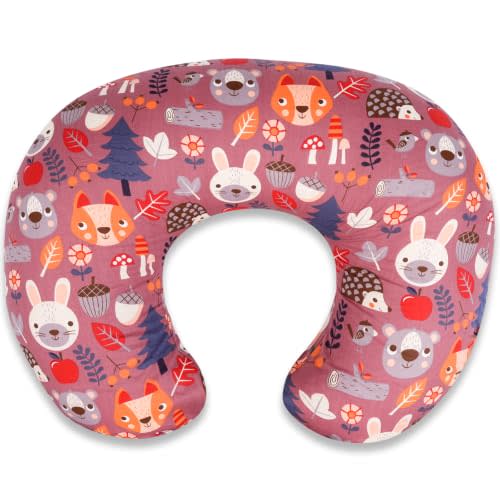 Nursing Pillow - Breastfeeding Pillow with Breathable Filling & Removable Cover, Ergonomic Support for Breastfeeding & Bottle (Rabbit,0-12 Months)