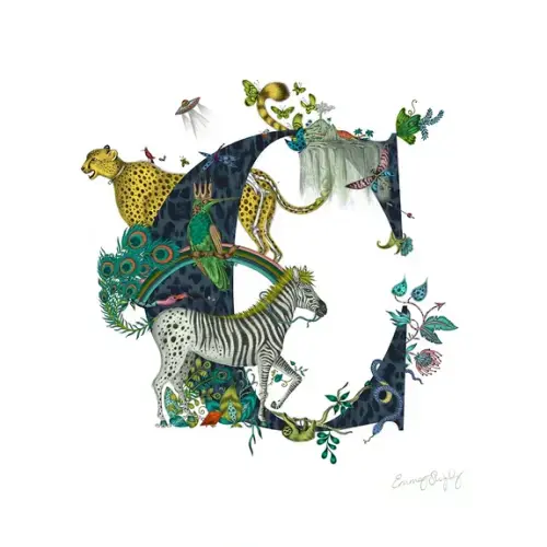 C' Monogram Fine Art Print