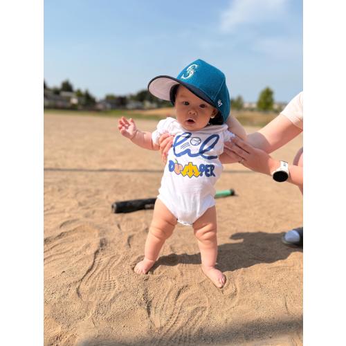 Lil' Dumper Baby Onesie - 80's-Inspired Seattle Mariners Cal Raleigh Infant Bodysuit