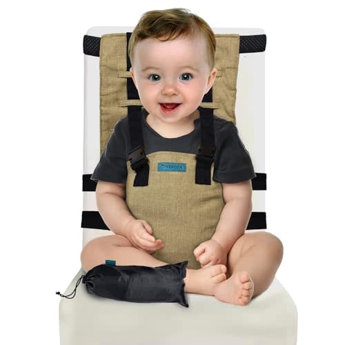 Vevoza Baby Portable High Chair for Travel | Baby Travel Essential | Portable Highchair for Baby | Travel High Chairs for Babies | Portable Baby Chair | High Chair Harness | Travel High Chair