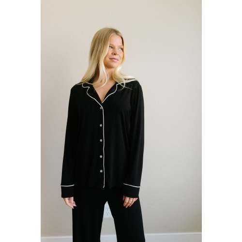 black tie / pajama set / long sleeve