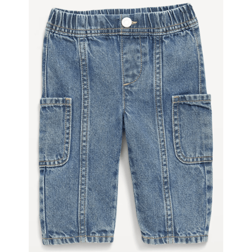 Baggy Barrel-Leg Cargo Jeans for Baby