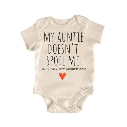 Aunt Auntie Announcement Newborn Baby Bodysuit