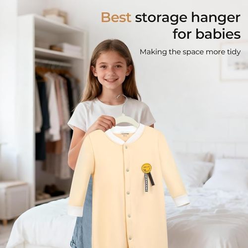 GoodtoU Kids Hangers Velvet 50 Pack - Baby Felt Hangers Non Slip Toddler Hanger Childrens Hanger for Kid