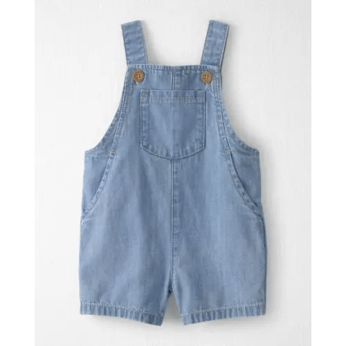 Baby Organic Cotton Chambray Shortall | Carter's