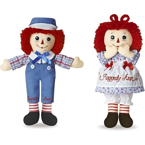Aurora Bundle of 2 Dolls - 12'' Raggedy Ann & Raggedy Andy
