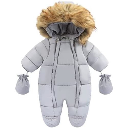 Baby Girl Winter Snowsuit Toddler Jacket Clothes For Boy Infant Jumpsuit Hoodied