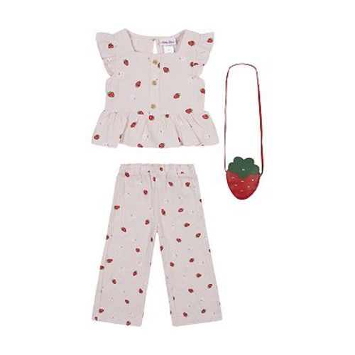 Baby & Toddler Girl Little Lass 3-Piece Culotte Set & Purse