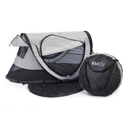 KidCo P4012 - Peapod Plus Portable Mesh Baby Toddler Travel Tent & Storage Bag, Play Tent, Pack and Play, Extra Room, Ages 6 Months - 5 Years (Midnight)