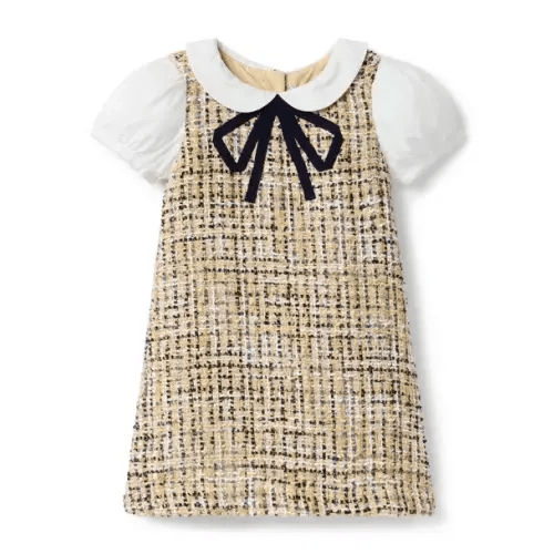 Girl Sandhill The Tweed Puff Sleeve Dress by Janie and Jack