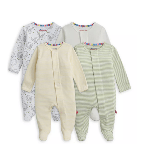 Unisex Footie Bundle, Pack of 4 - Baby