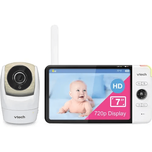 VTech VM919HD (Upgraded) Video Monitor with 7'' 720p Screen,360 Panoramic Viewing, 110 Wide-Angle View,Night Vision, Up to 1000ft Range, Secured Transmission No WiFi