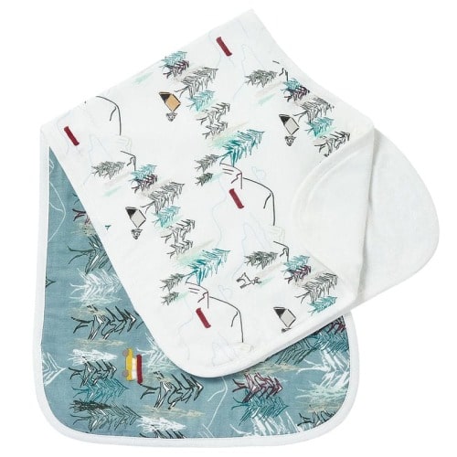 Bamboo Burp 'n Bib (2 Pack) | Nest Designs