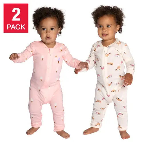 Pekkle Baby 2-pack Cotton Sleepers | Costco
