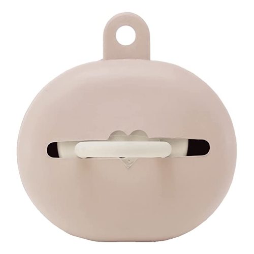 HEVEA Pacifier Keeper case Made of 100% Natural Rubber in a Pratical Design That Safely attaches to Buggies and Bags Alike. The case Will Keep The Pacifier Clean and Safe to use (Sandy Nude) - Sandy nude