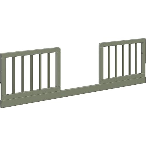 Storkcraft Safety Guardrail Kit with Dowels – GREENGUARD Gold Certified, Converts Compatible Graco Crib to Toddler Bed, Kit Includes 2 Toddler Guardrails, Olive