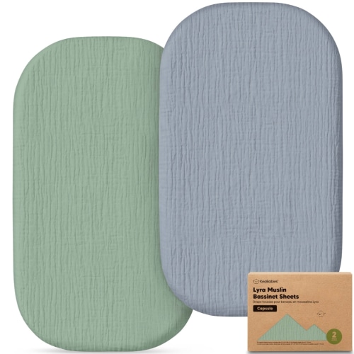 Soothe Fitted Bassinet Sheets For Baby Nursery Cot | KeaBabies