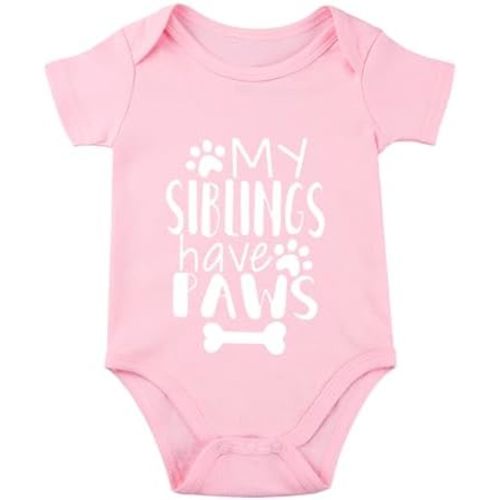 My Siblings Have Paws Baby Bodysuit I Love My Siblings Baby Bodysuits Babies Paws Clothes Unisex