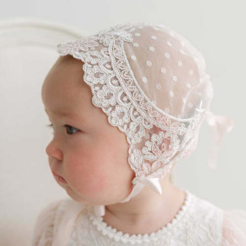 Elizabeth Lace Bonnet – Baby Beau and Belle