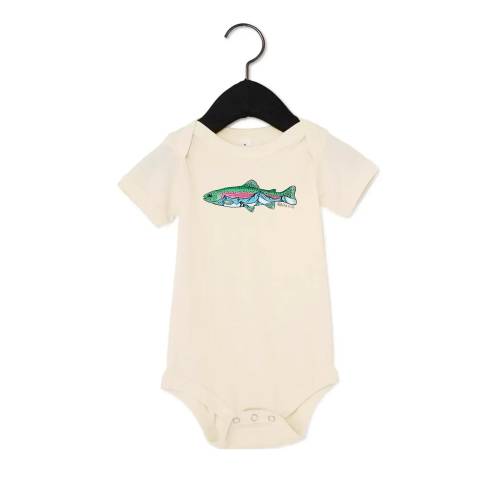 Mountain Trout Baby Onesie