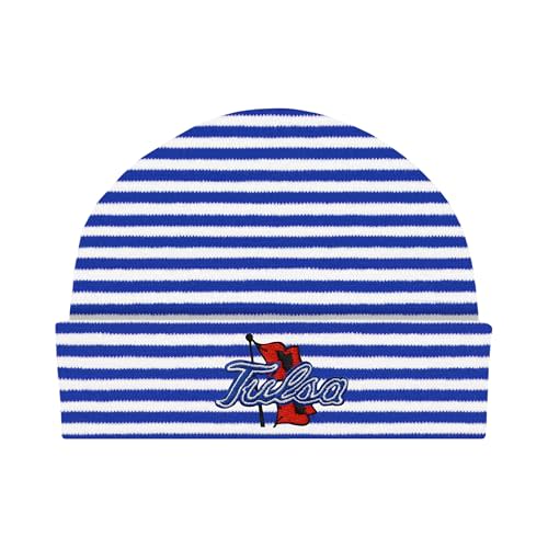 College Baby Striped Knit Cap - Team Logo, Multiple Colors for Baby Boys & Girls, (0-3 Months)