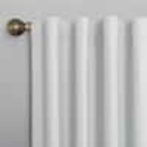 White 40 in. W x 63 in. L Noise Cancelling Blackout Curtain