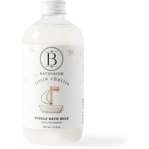 Bathorium Little Charlie Bubble Bath Milk, Gentle & Nourishing for Babies, Enriched with Coconut Milk & Oatmeal, Safe for Sensitive Skin, 8 fl.oz