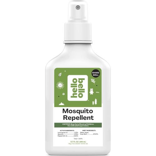 Hello Bello Mosquito Repellent Spritz, Made with Lemongrass and Peppermint Oils, 6.7oz Bottle