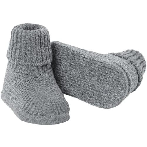 Baby Booties Newborn Babe First Walkers Non-Slip Stay On Boots Crib Shoes Sock Warm Knit Booties