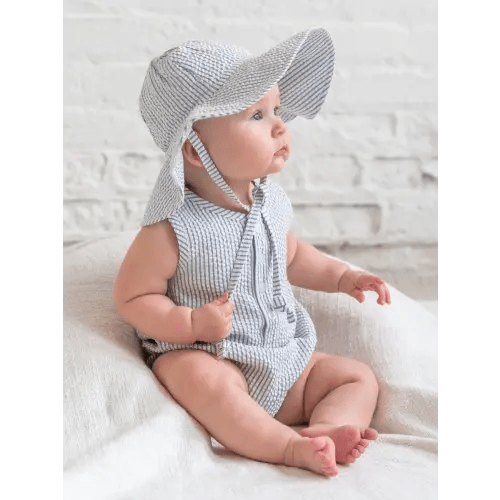 Seersucker Sun Hat