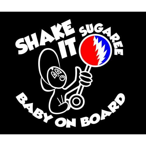 Baby On Board Grateful Dead Decal | Deadhead Car Sticker 6x6 Vinyl