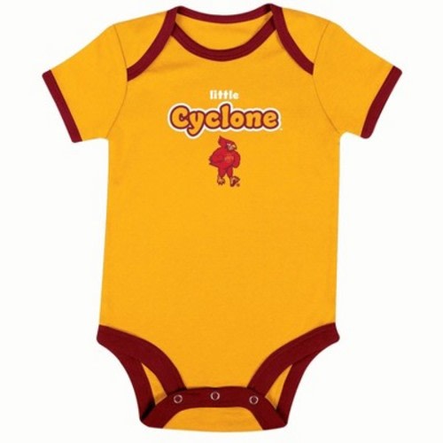 NCAA Iowa State Cyclones Infant Toddler Boys' 3pk Bodysuit - 6-9M