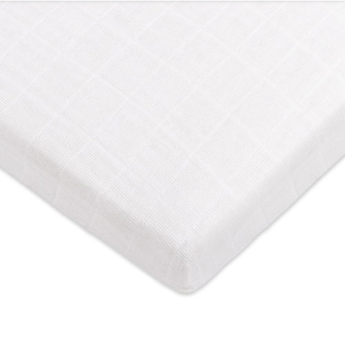 Babyletto All-Stages Midi Crib Sheet in GOTS Certified Organic Muslin Cotton