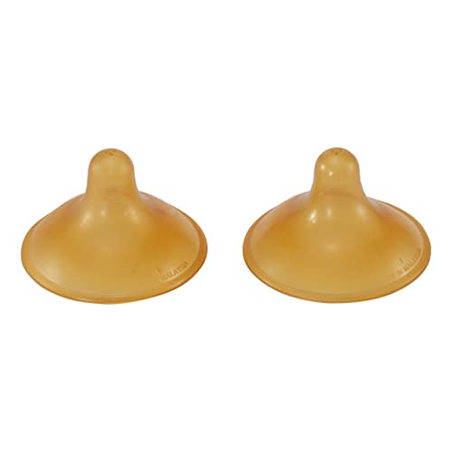 HEVEA Breastfeeding Nipple Shield Two-Pack - Made of 100% Natural Rubber, 24 mm Super Soft and Comfortable Nipple Shields for Breastfeeding Newborn