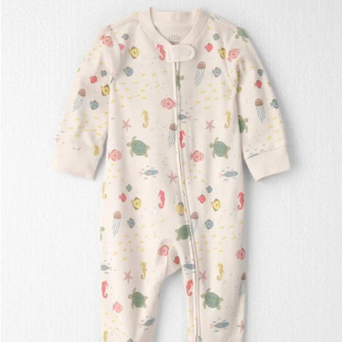 Baby Organic Cotton Sleep & Play Pajamas in Under the Sea - Little Planet | Carter's