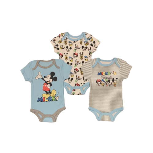 Disney Mickey Mouse 3 Pack Bodysuit Set (Baby Boys)