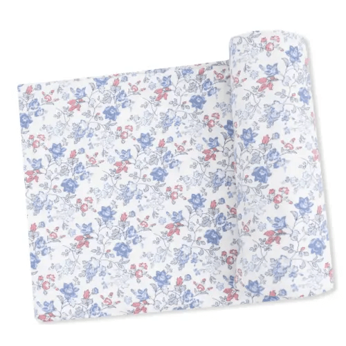 Country Floral Swaddle Blanket