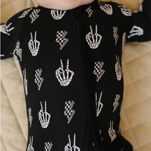 Bamboo Zip Romper | Skelly Vibes